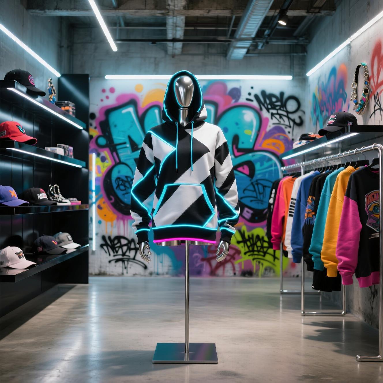 Neo Rift hoodie with a futuristic design